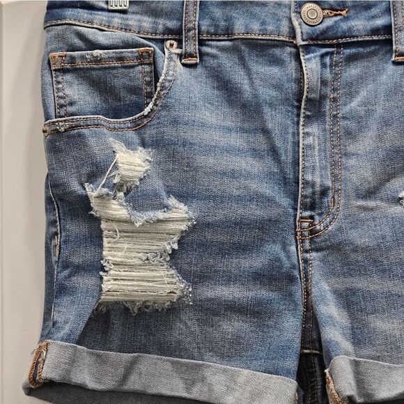 Aero, Womens Denim Shorts, Medium Wash, NWT, Size 14 - Picture 3 of 8